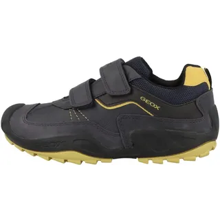 GEOX J New Savage Boy A Schuhe, Navy Ochreyellow, 25 EU