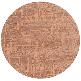 Louis De Poortere Teppich Za Copper Structures Baobab 240/240 cm , Pink , Textil , Uni , Rund , 240x240 cm , Oeko-Tex® Standard 100 , antistatisch, pflegeleicht, rutschfeste Unterfläche, für Fußbodenheizung geeignet, UV-beständig, waschbar , Teppiche und Böden, Teppiche