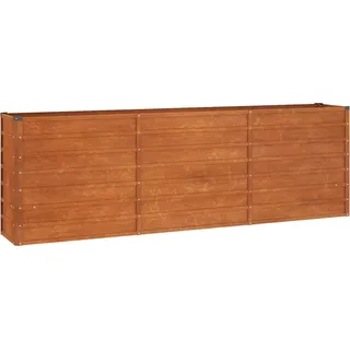 vidaXL Hochbeet Rostig 240x40x77 cm Cortenstahl - Braun
