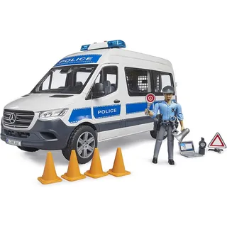 Bruder 02683 Matchbox Sprinter Polizei Einsatzfahrzeug mit Polizist und L+S Modul