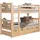 Etagenbett Sammy 90 x 200 cm Kiefer massiv lackiert weiß beige