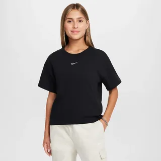 Nike Mädchen T-Shirt Nike Sportswear Big Kids FZ5559-010 158-170 - Black - 158-170