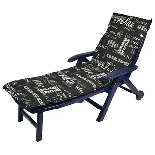 Spetebo Liegenauflage 190 x 60 cm schwarz 1 St.