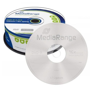 MediaRange DVD-R 4,7GB 120min 16x 25er Spindel