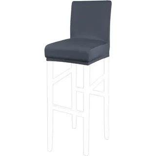 PiccoCasa Barhocker-Bezüge mit elastischer Unterseite, dehnbar und abnehmbar, Esszimmerstuhlhussen für Kneipentheke – Elastan-Höhe, Seitenstuhlhussen, Schonbezüge, Slategray