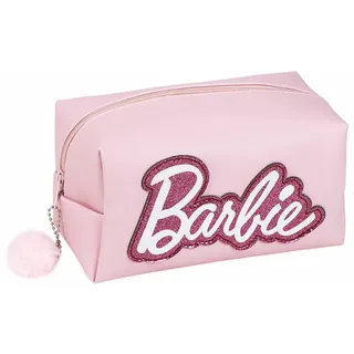 Torba na kosmetyki Barbie z zamkiem byskawicznym, skóra Polyurethan23x15x9 cm - Rosa