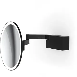 Decor Walther Vision R Wandkosmetikspiegel LED, schwarz matt - Vergrößerung 5-Fach