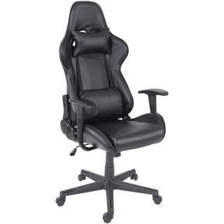 Mendler HWC-F84 Gaming-Stuhl Schwarz