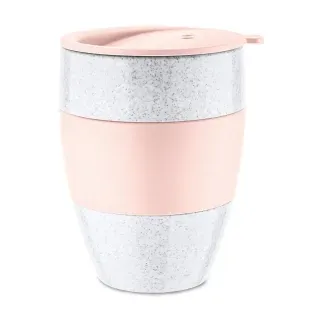 Koziol Thermobecher AROMA TO GO 2.0, 400 ml, Optimaler Isolierbecher für langanhaltende, warme Getränke, Farbe: rosa