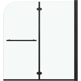 vidaXL Faltbare Duschkabine 2 Paneele ESG 120x140 cm