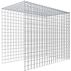 Bild von Gabione, silbergrau, Maschenweite 5 5 cm