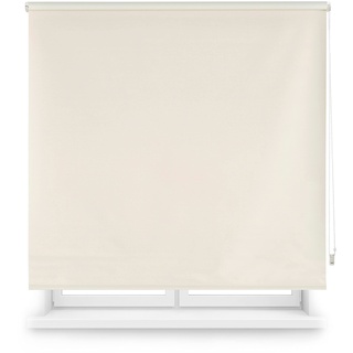 Decorblind | Thermo-Verdunkelungsrollo, Maße: 120 x 175 cm, Breite x Länge/Maße: Stoff: 117 x 170 cm, Blickdicht, einfarbig, Beige, einfache Montage an Wand oder Decke