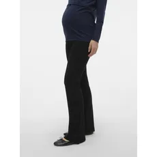 Mamalicious Stretch-Umstandshose »MLLUNA JRS PINTUCK FLARE PANT A. NOOS«, schwarz