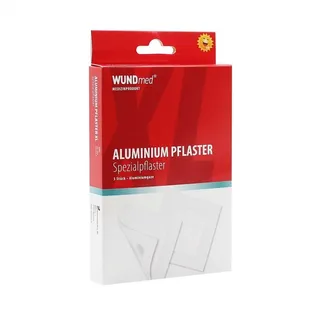 Wundmed Pflaster Aluminium XL Wundpflaster grau 7,5 x 7,5 cm 3 St.