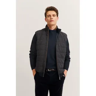 Sweatweste BUGATTI "Regular Fit", Herren, Gr. 4XL, 90, braun, 85% Baumwolle, 15% Polyester, unifarben, regular fit, ohne Ausschnitt, Westen Sweatweste, mit Stehkragen aus einem Baumwollmix