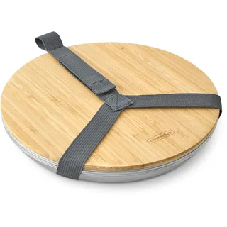 Black and Blum BLACK+BLUM Set aus Edelstahl + Servierbrett für Camping, Picknick