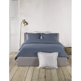 De Witte Lietaer bettbezug Zygo140x200/220 cm Baumwolle dunkelblau - Dunkelblau