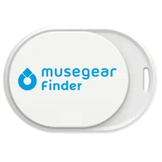 musegear Schlüsselfinder mini mit Bluetooth App I Keyfinder laut für Handy in weiß I Für iOS & Android I Schlüssel finden