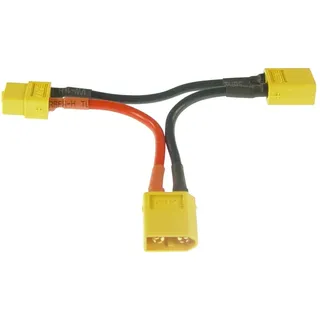 YUNIQUE GREEN-CLEAN-POWER - XT60 Serienadapterkabel für 2 Lipo, Spannungserhöhung, M/F-Anschluss, speziell für dynamischen Modellbau, Silikon, Kunststoff | Gelb, Rot, Schwarz