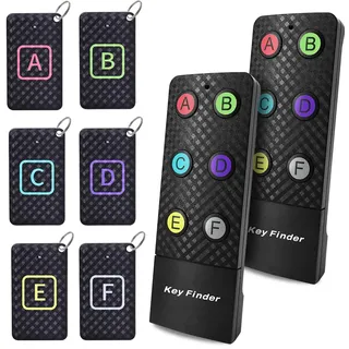 Schlüsselfinder mit zusätzlichem Sender, Chlovoe Item Finder mit 85 dB Lauten Pieptönen, kabelloser Artikel-Tracker, Schlüssel, Geldbörse, Telefon, Brille, Gepäck, Haustier-Tracker