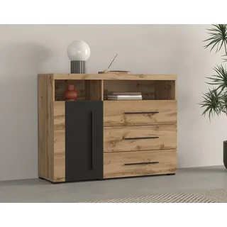 OTTO home Roger 120 x 92 x 38,5 cm Braun / Schwarz