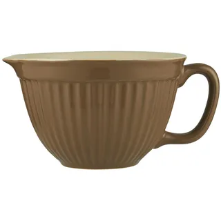 IB Laursen Rührschüssel Mynte HAZELNUT Braun Keramik Geschirr 1700 ml Schale - Braun, Creme