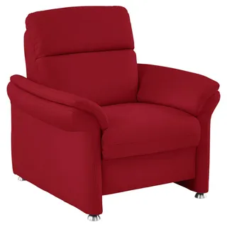 Beldomo Premium Sessel , Rot , Leder , Echtleder , Rindleder , 98x96x92 cm , Goldenes M , Fußauswahl, Lederauswahl , Wohnzimmer, Sessel, Ledersessel