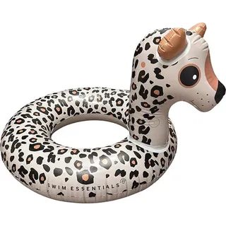 Swim Essentials Schwimmring 95 cm Beige Leopard Swimring Schwimmreifen
