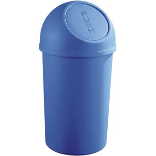 Helit Push-Abfallbehälter 45 l Blau