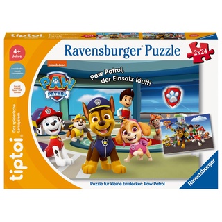 Ravensburger tiptoi Puzzle für kleine Entdecker: Paw Patrol,