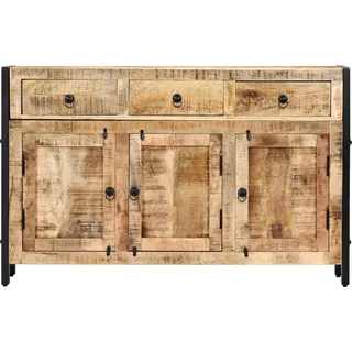 vidaXL Sideboard 120x35x76 cm Massivholz Mango - Braun