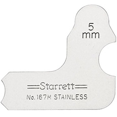 Starrett 167M-5 5,0 mm Individuelle Radiuslehre 5 mm Radiuslehre