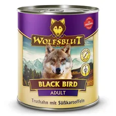Wolfsblut Black Bird Futter für ausgewachsene Hunde, 800 g, 6 Stück