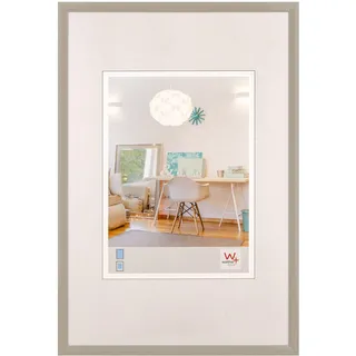 walther design Bilderrahmen grau 40 x 50 cm New Lifestyle Kunststoffrahmen KV050T
