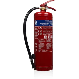 smartwares Pulver-Feuerlöscher, 4 kg, für ABC-Feuer, geeignet für Fahrzeuge & Haushalte, inkl. Halterung, FEX-15140