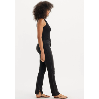 Workerjeans LEVI'S "314 SHP WORKWEAR STR", Damen, Gr. 29, Länge 34, schwarz (lava rock), Denim/Jeans, Obermaterial: 81% Baumwolle, 18% Polyester, 1% Elasthan, lang, Jeans Workerjeans, mit Stretch