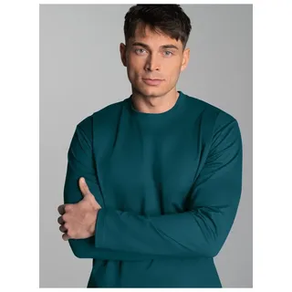 TRIGEMA Herren, Langarmshirt aus 100% Baumwolle", Sweatshirt, saphir, L, EU