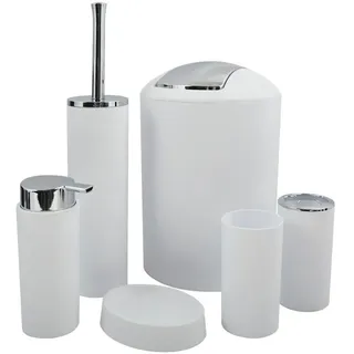 Msv Hannah Badezimmer-set 6 Stücke - White - One Size