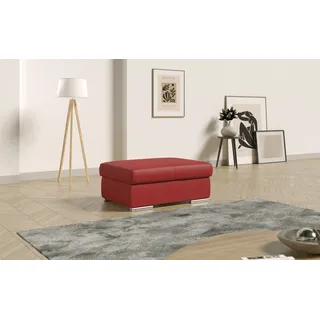 sit&more Polsterhocker Broadway Mikrofaser 99 x 42 x 65 cm Rot