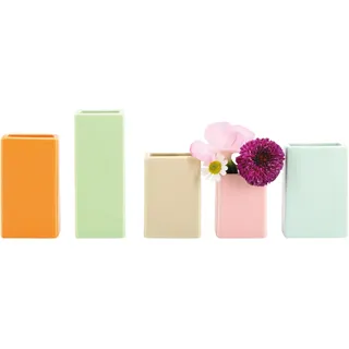 REMEMBER Mini-Vasen - 5er Set - Porzellan - verschiedene Größen - Vasen modern