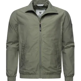 Outdoorjacke RAGWEAR "Outdoorjacke Holdeon", Herren, Gr. S, grün (baltic), Obermaterial: 68% Baumwolle CO. 32% Nylon NY.  Obermaterial: Futter: 100% Polyester PES., gerade hüftbedeckend, hoch geschlossener Ausschnitt, Ärmel ohne Ärmelschlitz elastischer Bund, Jacken Outdoorjacke, Stylische Herren Übergangsjacke aus Ripstop-Material