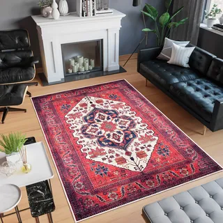 Conceptum Hypnose, Woobtny0246, Teppich, Weinrot, 200 x 300 cm - Rot