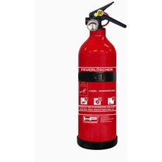 HP-Autozubehör 10151 Auto Feuerlöscher ABC 1kg Pulverlöscher nach DIN EN 3, Rot