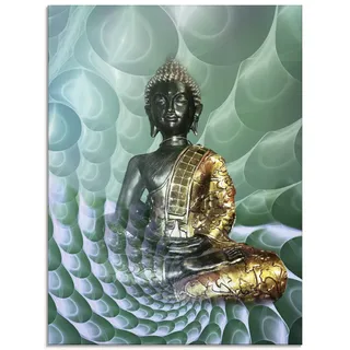 Artland Glasbild »Buddhas Traumwelt CB« Religion 1 Stk. tlg. in verschiedenen Größen, bunt