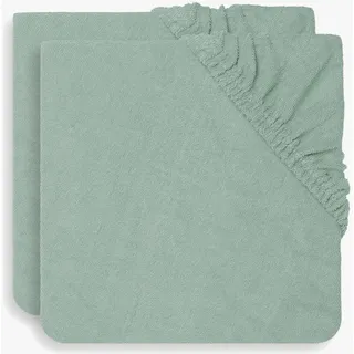 jollein 2550-503-00095 Wickelunterlage Frottee 50x70cm Aschgrün (2er Pack), grün, 318 g