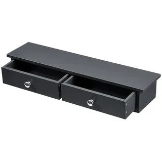 [en.casa] Wandregal Geeste 60 x 15 x 10 cm Dunkelgrau