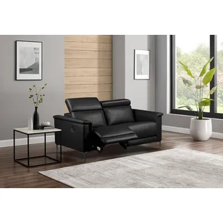 OTTO home Couch Kunstleder 2-Sitzer Schwarz