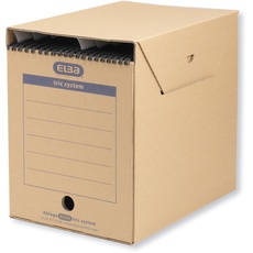 ELBA tric system Hängeregister-Box Maxi, für Register mit Reitern, braun, 6 Stück