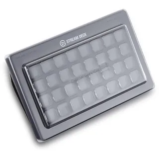 Decksaver Cover für Elgato Stream Deck XL Studio-Controller Serie - geräucherte/klare Schutzhülle, hergestellt in Großbritannien