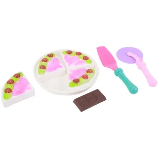 FLYPOP'S - Kuchen-Spielset - Rollenspiel - 010221 - Mehrfarbig - Kunststoff - Küche - Lebensmittel - Kinderspielzeug - Geburtstag - 38,5 cm x 25,5 cm - Ab 3 Jahren